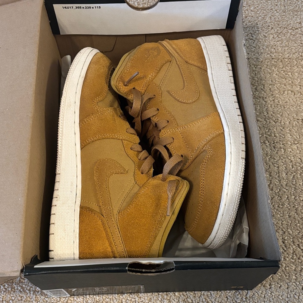 Jordan High-Top Sneakers in Wheat